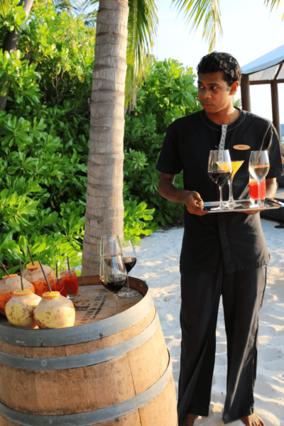 Park Hyatt Maldives Hadahaa Romantic Getaway Honeymoon Wedding anniversary Cocktail Reception