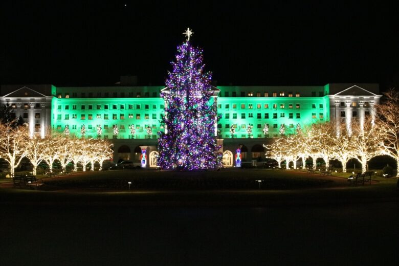 The Greenbrier at Christmas luxury resort luxury travel top resort in American South world travel adventurers