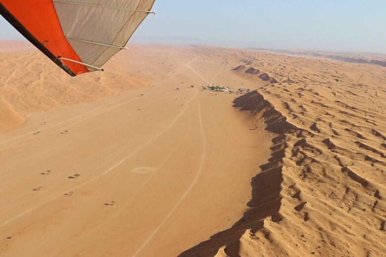 Microlight over Wahiba Sands Video