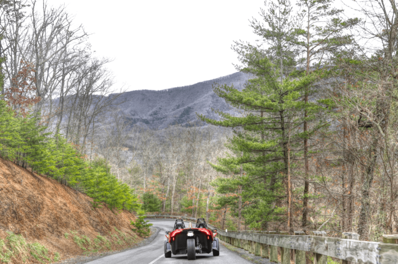 Renting a Polaris Slingshot in the Allegheny Mountains of West Virginia