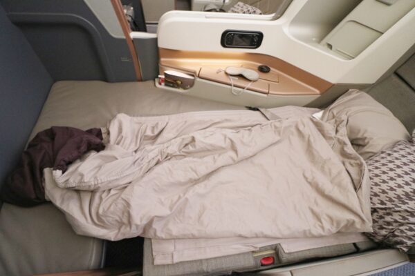 Singapore A350 business class seats