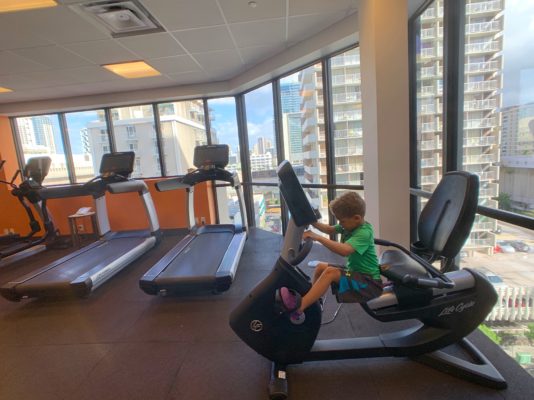 Hyatt Centric Waikiki Beach fitness center