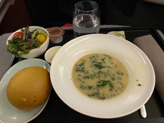 Cathay pacific food business class