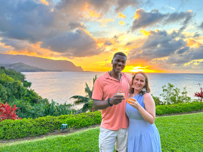 Kauai sunset from Vacasa rental