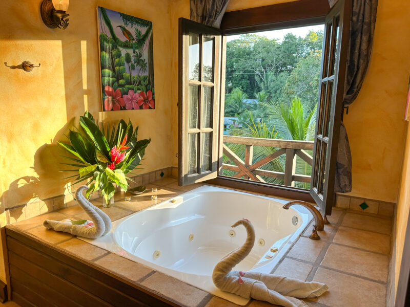 Luxury jacuzzi tub at Mahogany Hall Resort Monkey Suite