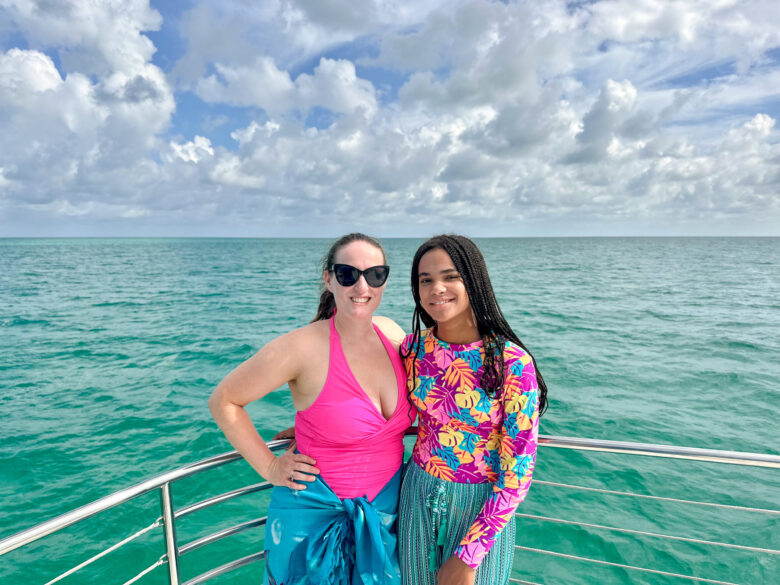 On a boat in the Florida Keys watching for dolphins